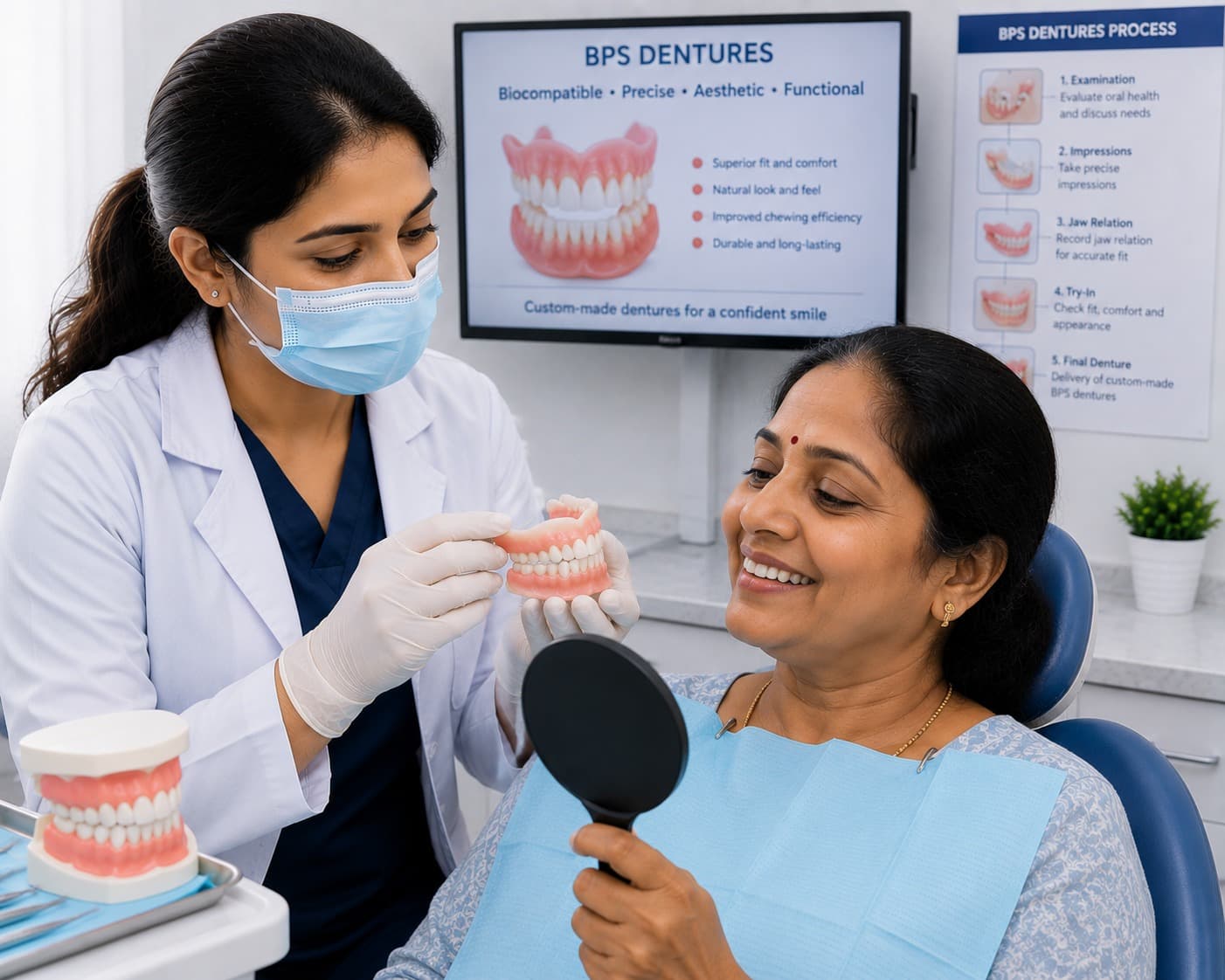 BPS Dentures at Clear Dental Care, Perambalur